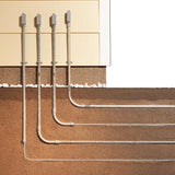 Examples of how to transition wire from below ground to above ground.