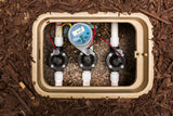 Hunter Node installed within a valve box.